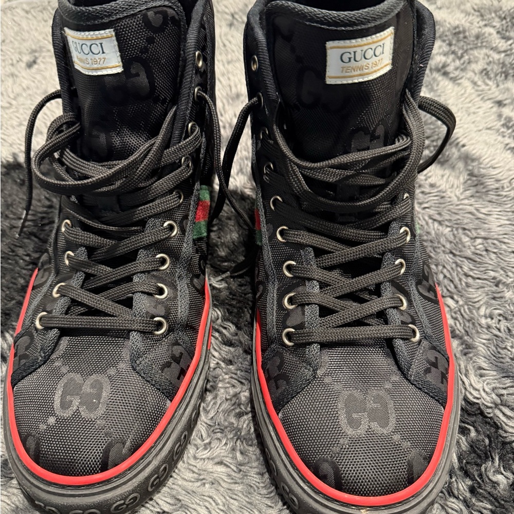 Gucci Men's Black High-Top Sneakers